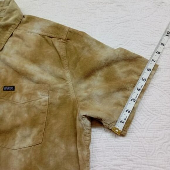 RVCA Mens Regular Fit Tie-Dye Short Sleeve Shirt Size M Cotton - Picture 6 of 10